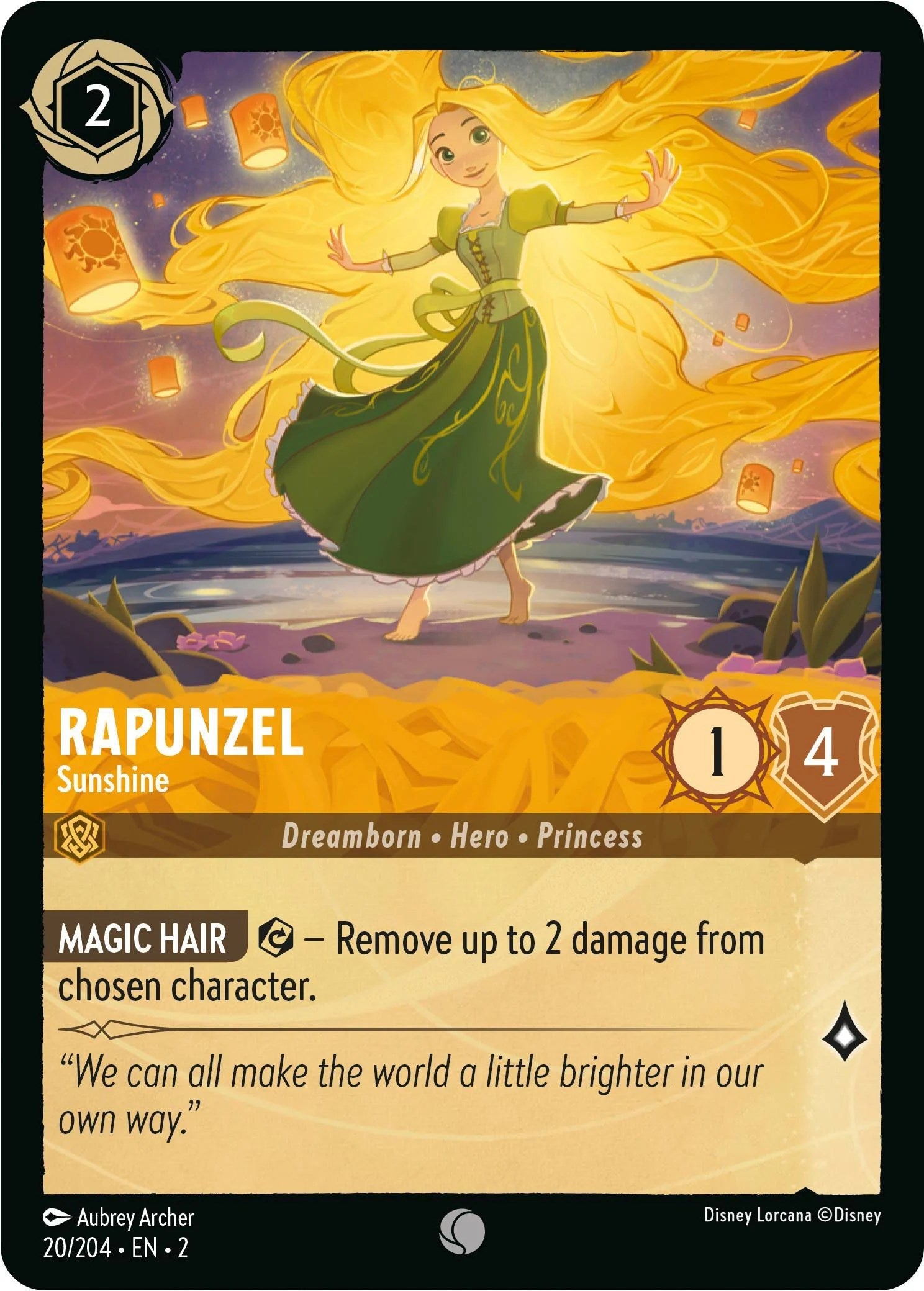 Rapunzel - Sunshine (20/204) [Rise of the Floodborn] | Tabernacle Games