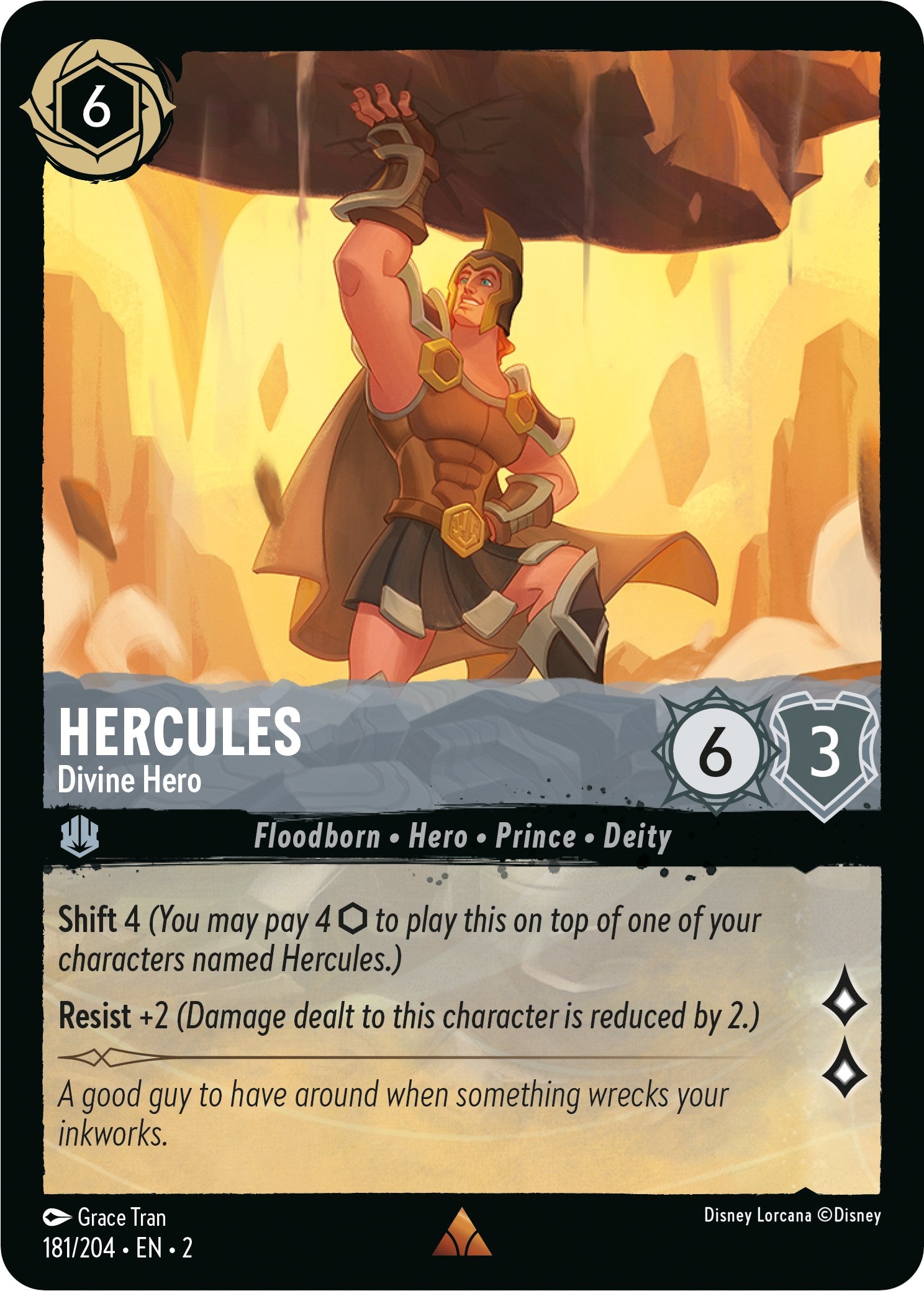Hercules - Divine Hero (181/204) [Rise of the Floodborn] | Tabernacle Games