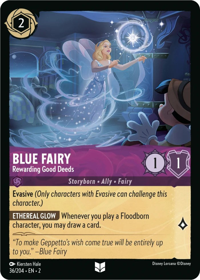 Blue Fairy - Rewarding Good Deeds (36/204) [Rise of the Floodborn] | Tabernacle Games
