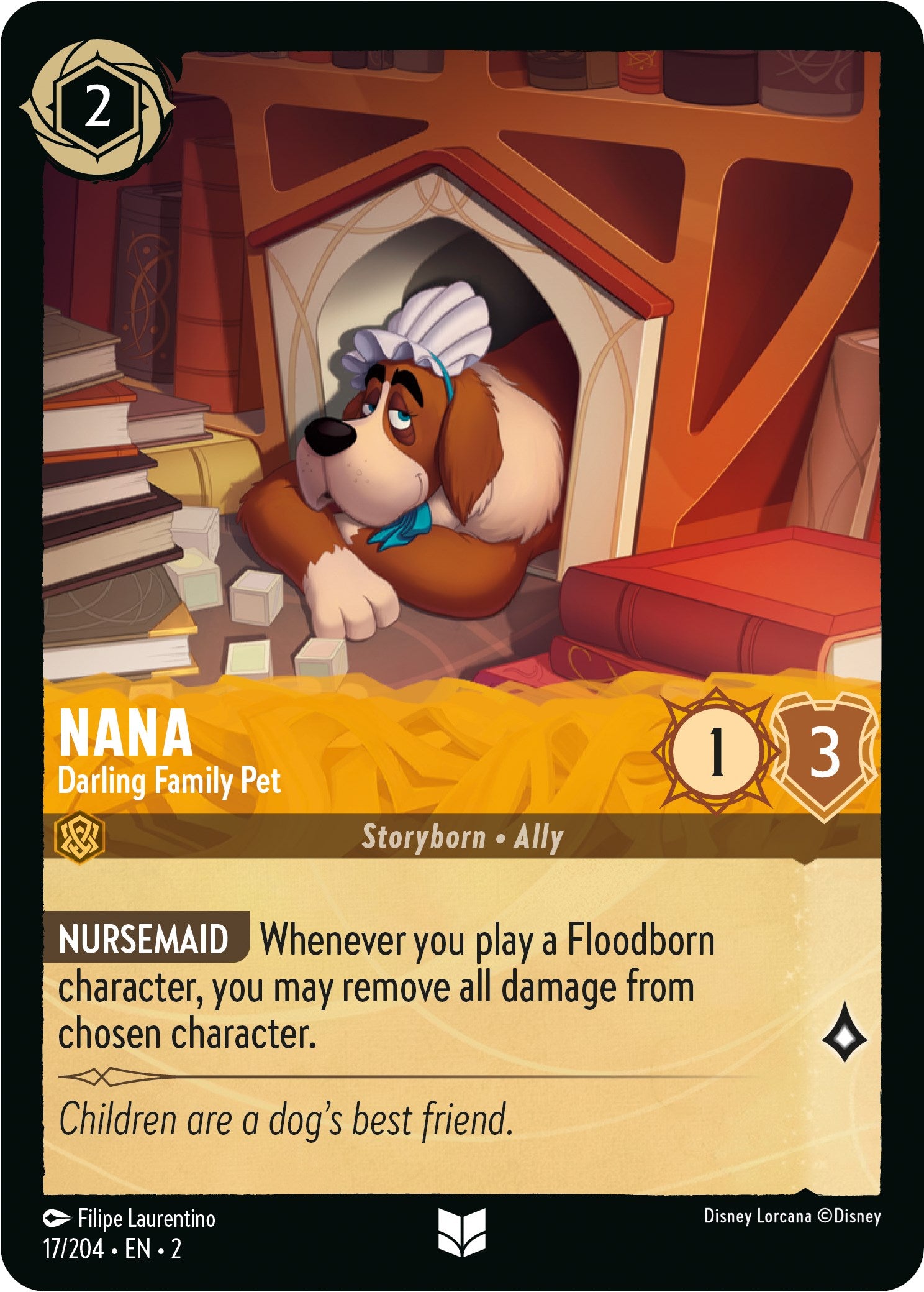Nana - Darling Family Pet (17/204) [Rise of the Floodborn] | Tabernacle Games