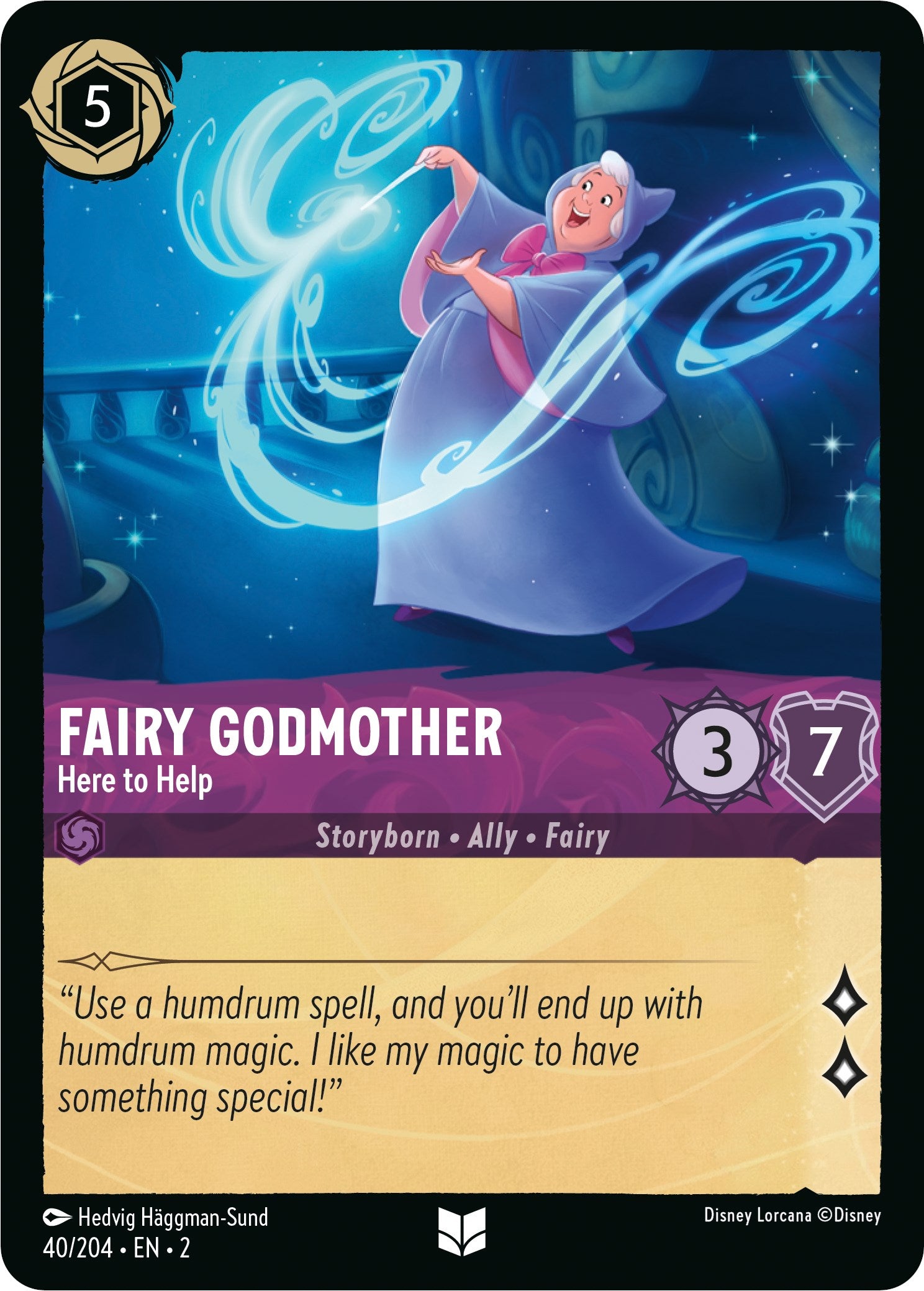 Fairy Godmother - Here to Help (40/204) [Rise of the Floodborn] | Tabernacle Games