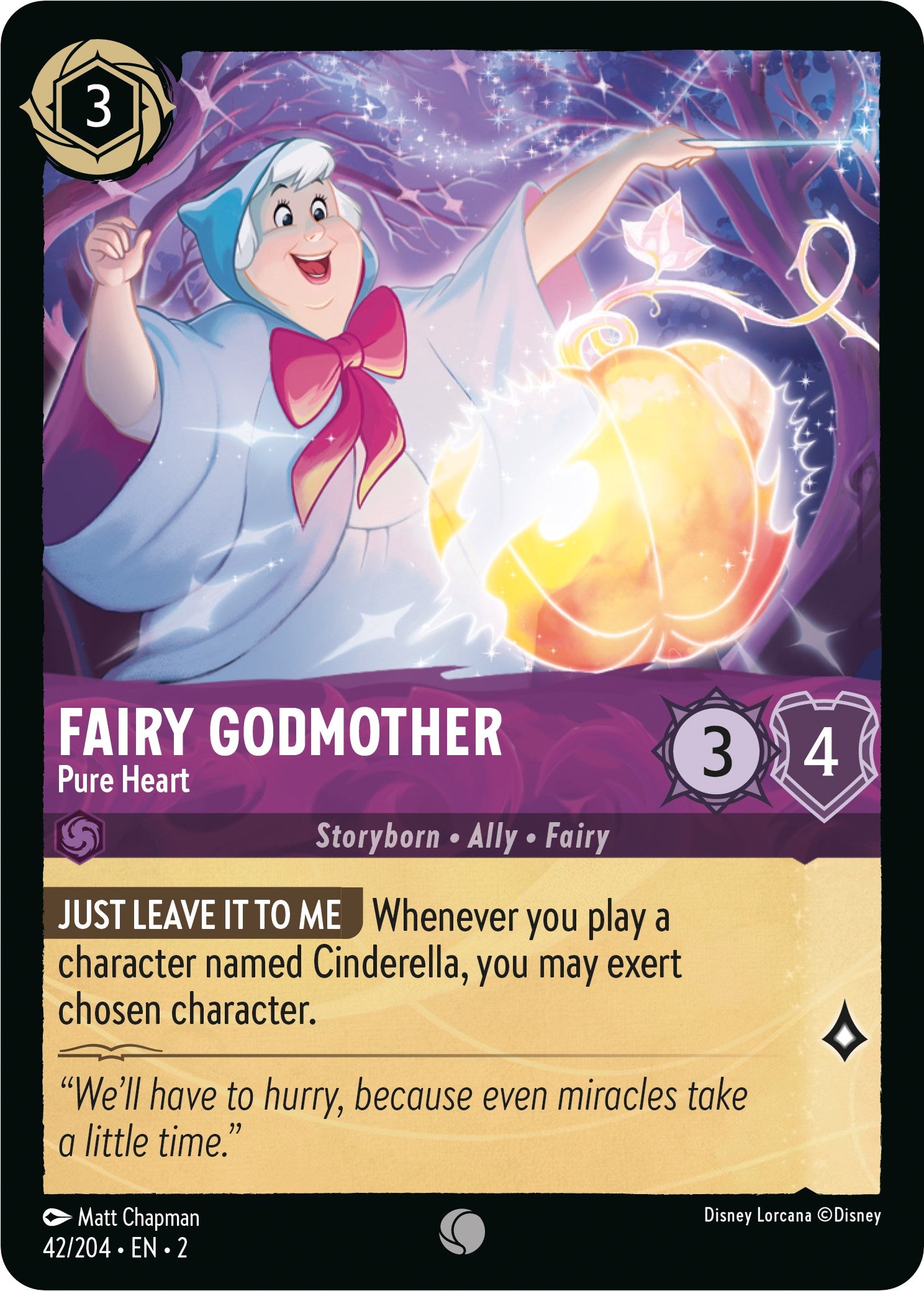 Fairy Godmother - Pure Heart (42/204) [Rise of the Floodborn] | Tabernacle Games
