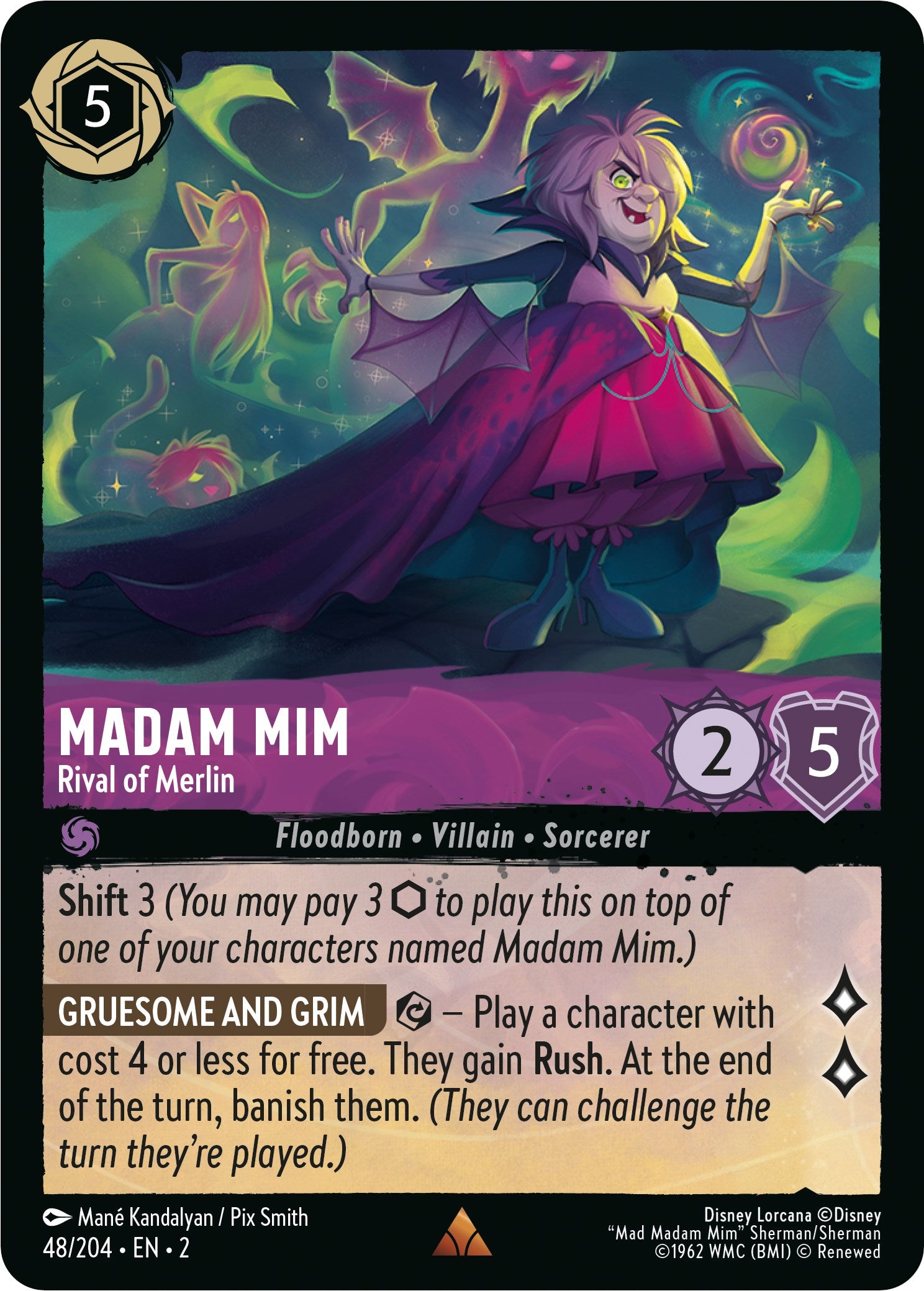 Madam Mim - Rival of Merlin (48/204) [Rise of the Floodborn] | Tabernacle Games