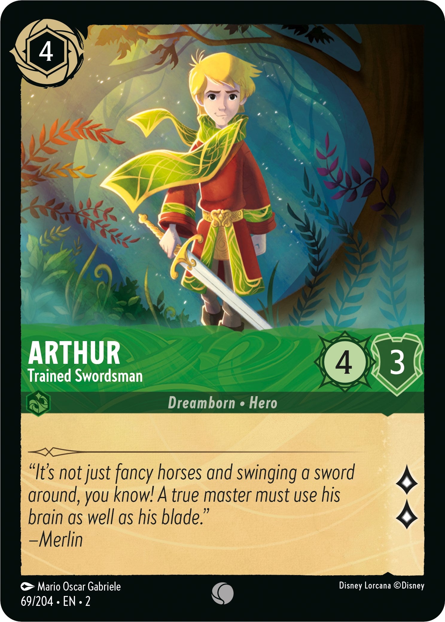 Arthur - Trained Swordsman (69/204) [Rise of the Floodborn] | Tabernacle Games