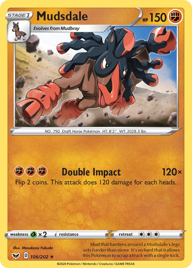 Mudsdale (106/202) [Sword & Shield: Base Set] | Tabernacle Games