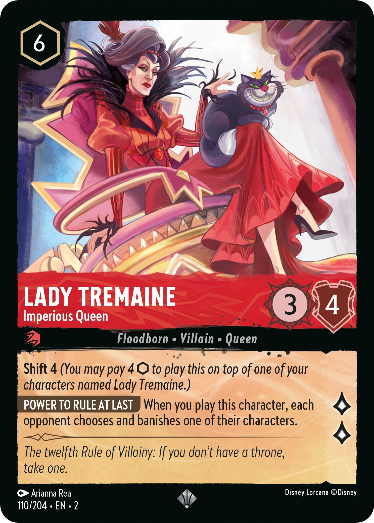 Lady Tremaine - Imperious Queen (110/204) [Rise of the Floodborn] | Tabernacle Games