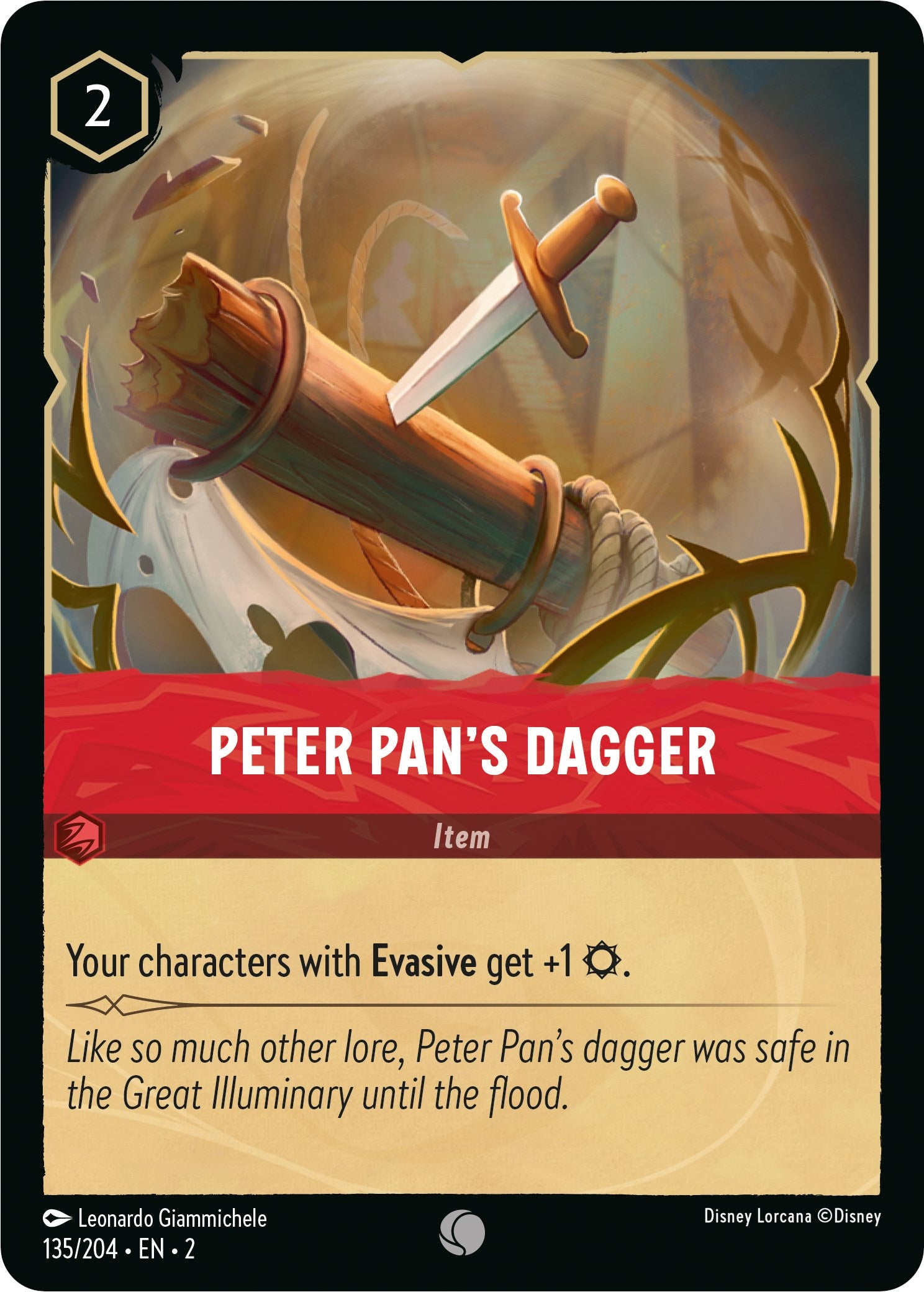 Peter Pan's Dagger (135/204) [Rise of the Floodborn] | Tabernacle Games