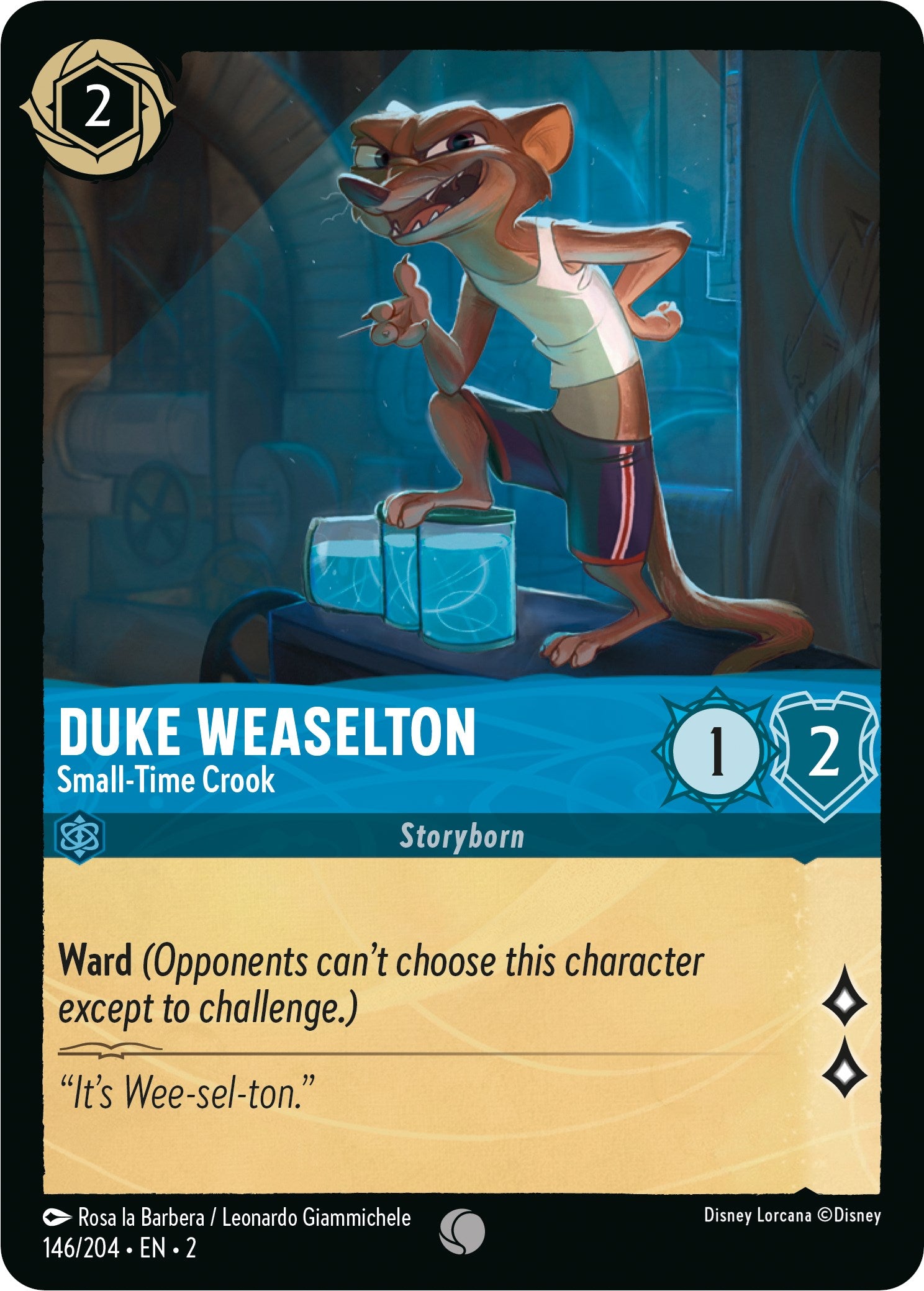Duke Weaselton - Small-Time Crook (146/204) [Rise of the Floodborn] | Tabernacle Games