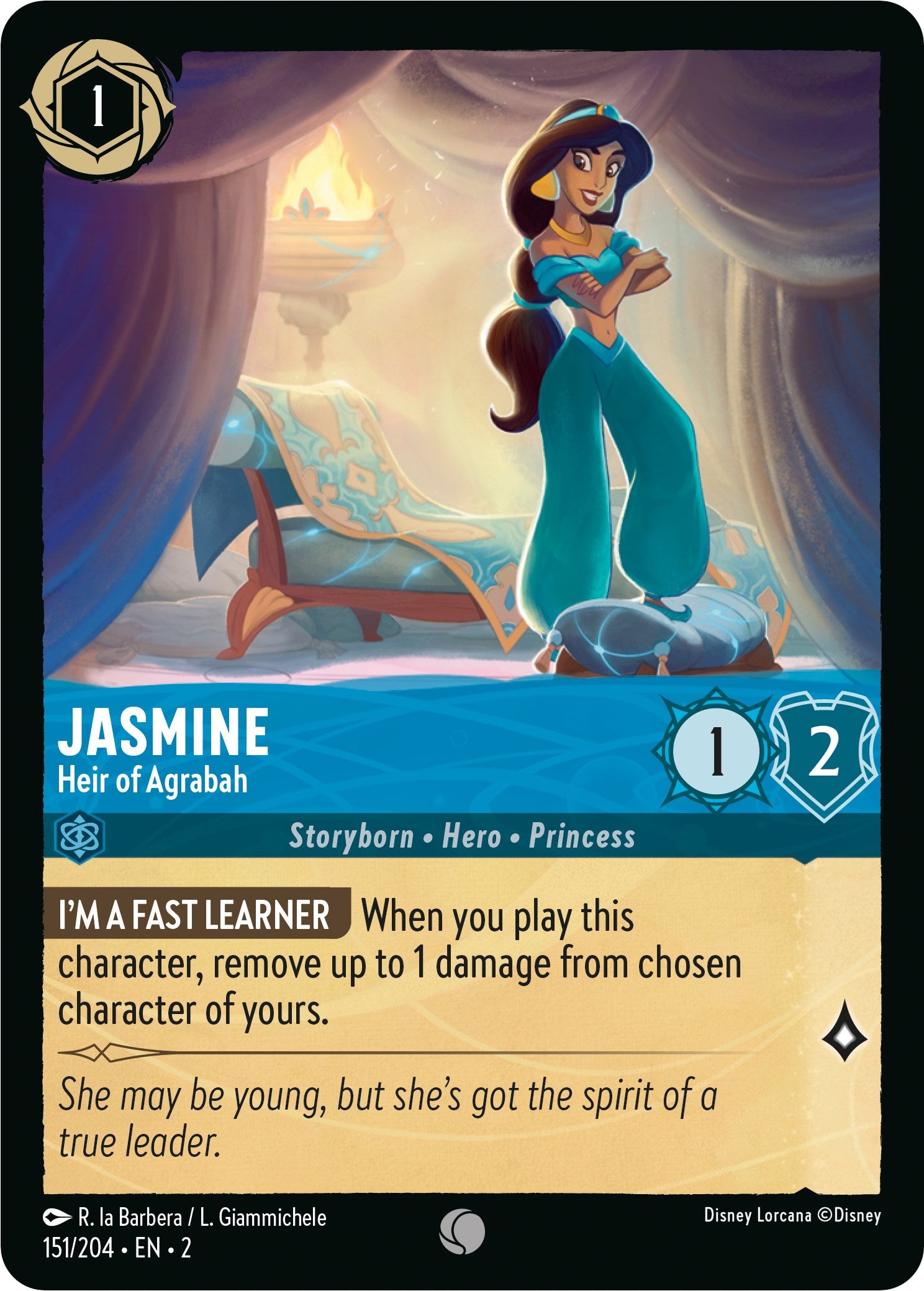 Jasmine - Heir of Agrabah (151/204) [Rise of the Floodborn] | Tabernacle Games