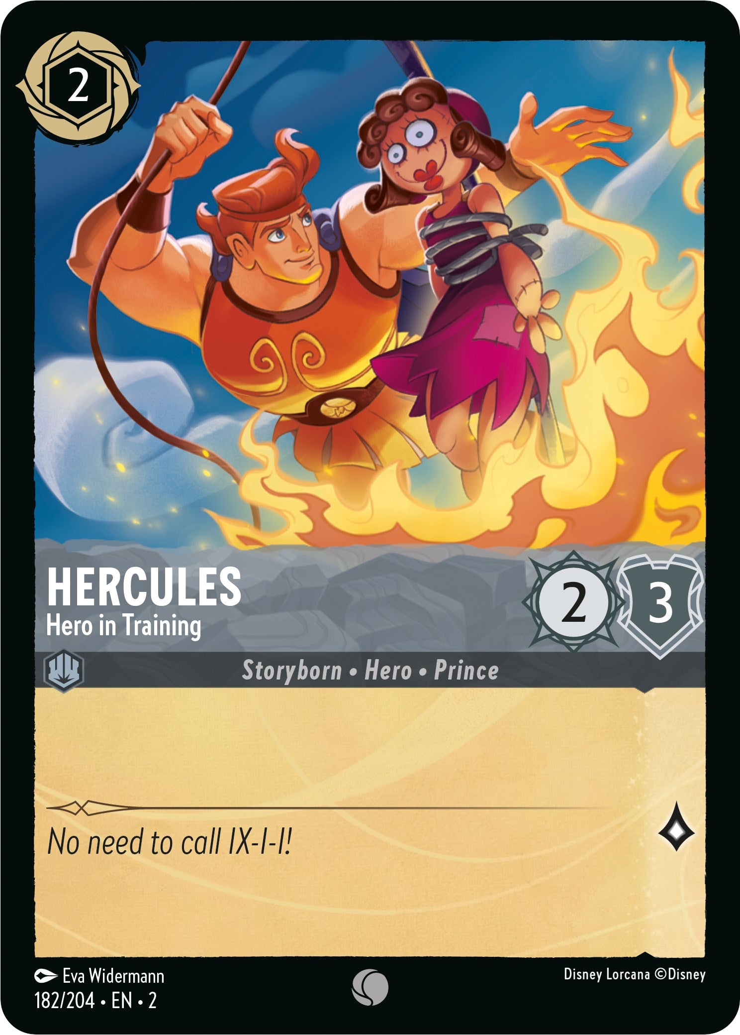 Hercules - Hero in Training (182/204) [Rise of the Floodborn] | Tabernacle Games