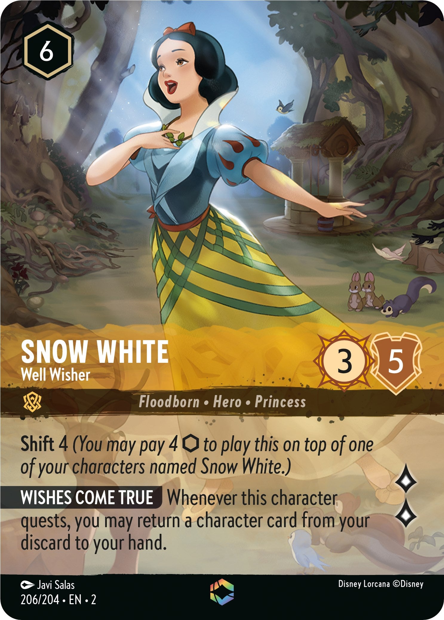 Snow White - Well Wisher (Enchanted) (206/204) [Rise of the Floodborn] | Tabernacle Games