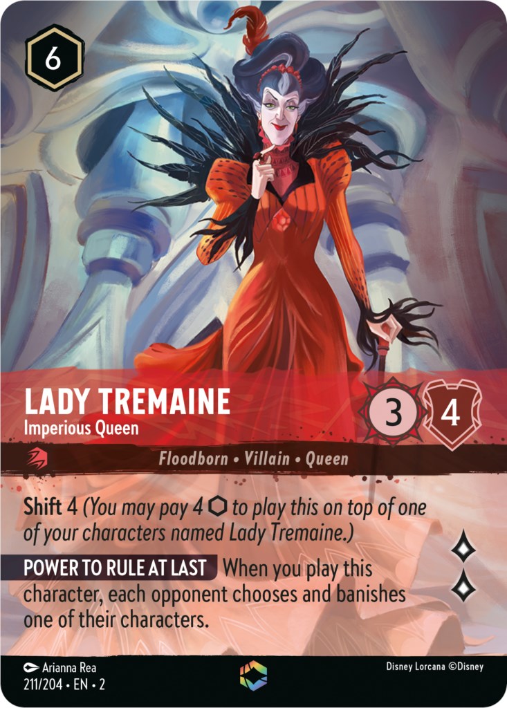 Lady Tremaine - Imperious Queen (Enchanted) (211/204) [Rise of the Floodborn] | Tabernacle Games