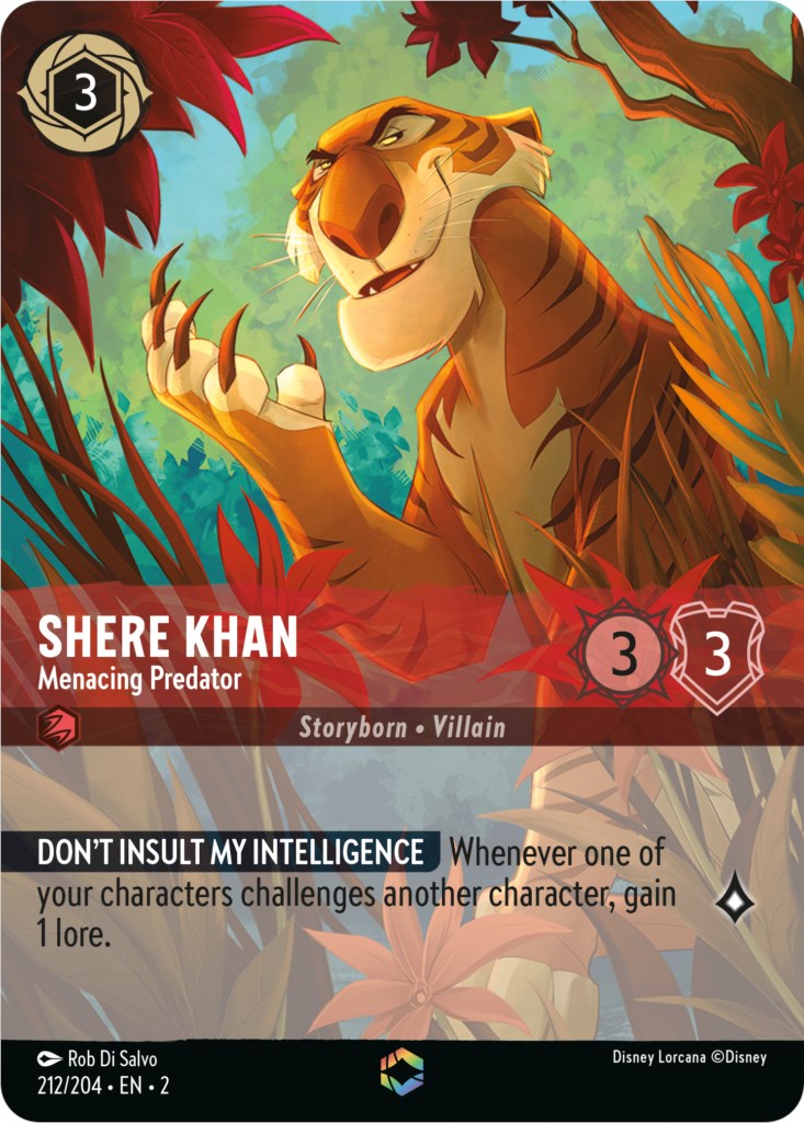 Shere Khan - Menacing Predator (Enchanted) (212/204) [Rise of the Floodborn] | Tabernacle Games