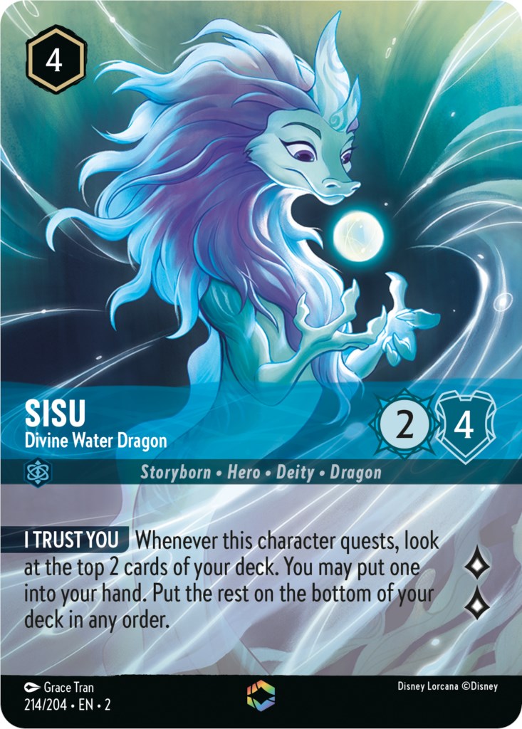 Sisu - Divine Water Dragon (Enchanted) (214/204) [Rise of the Floodborn] | Tabernacle Games