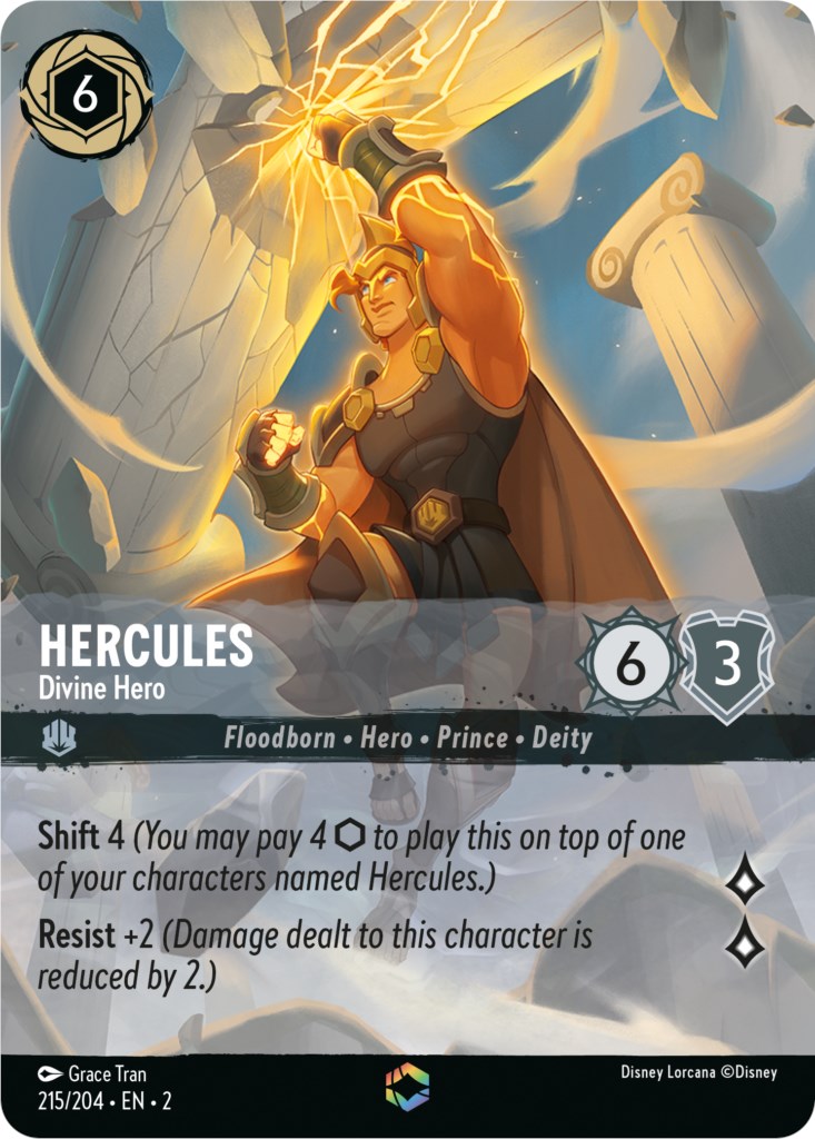 Hercules - Divine Hero (Enchanted) (215/204) [Rise of the Floodborn] | Tabernacle Games