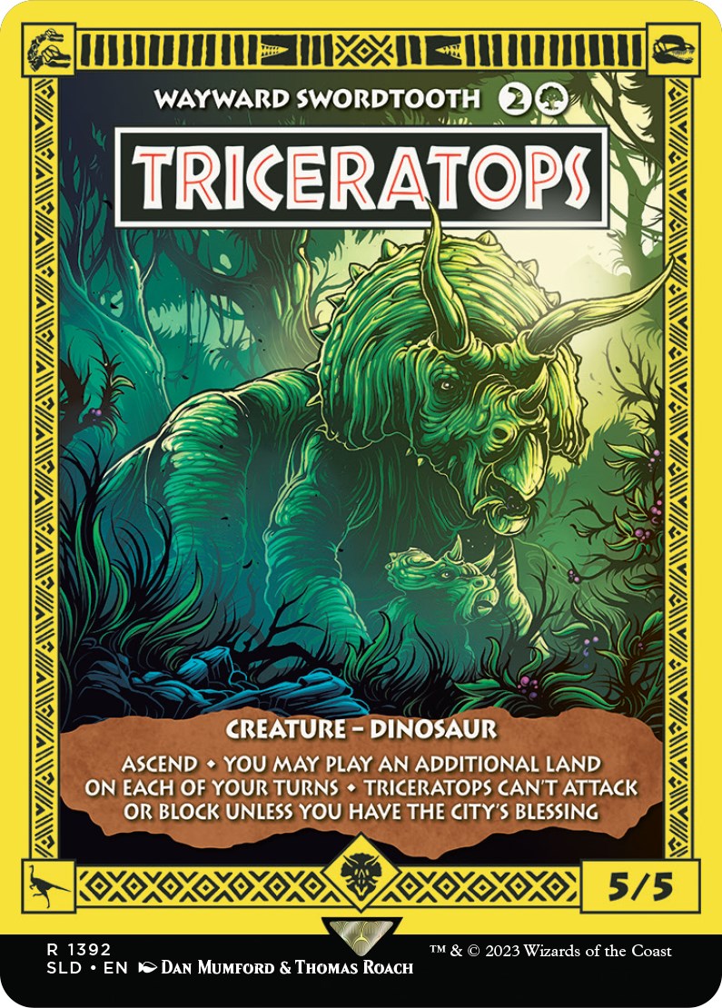 Triceratops - Wayward Swordtooth [Secret Lair Drop Series] | Tabernacle Games