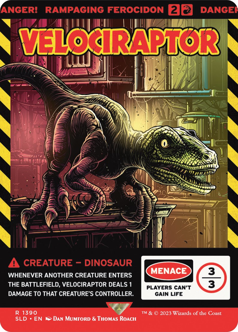 Velociraptor - Rampaging Ferocidon [Secret Lair Drop Series] | Tabernacle Games