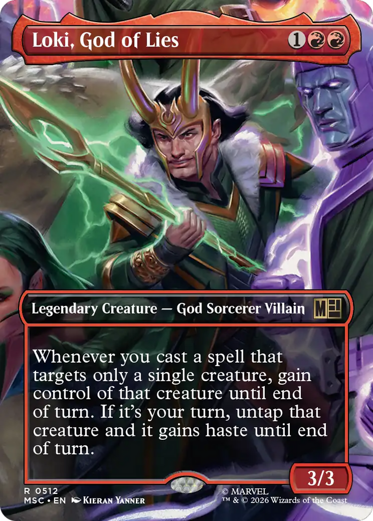 Loki, God of Lies (Borderless) [Marvel Super Heroes Commander] | Tabernacle Games