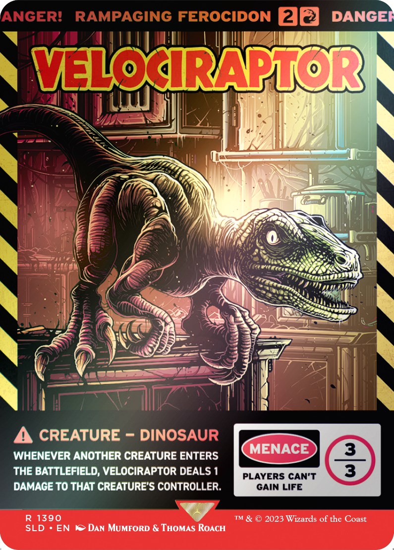 Velociraptor - Rampaging Ferocidon (Rainbow Foil) [Secret Lair Drop Series] | Tabernacle Games