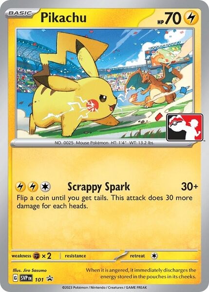 Pikachu (101) (Play Pokemon Promo) [League & Championship Cards] | Tabernacle Games