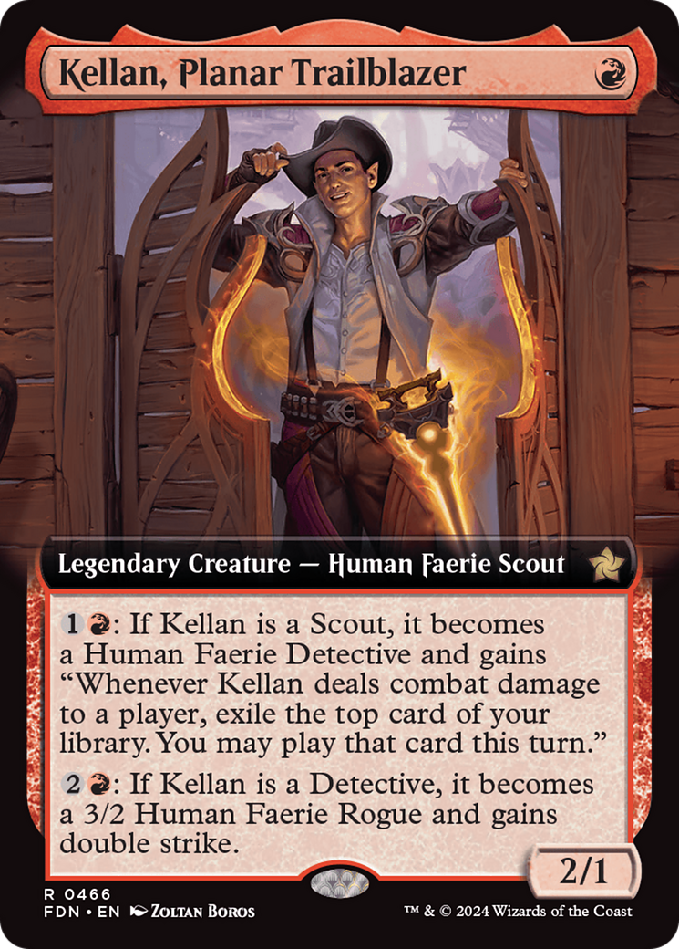 Kellan, Planar Trailblazer (Extended Art) [Foundations] | Tabernacle Games