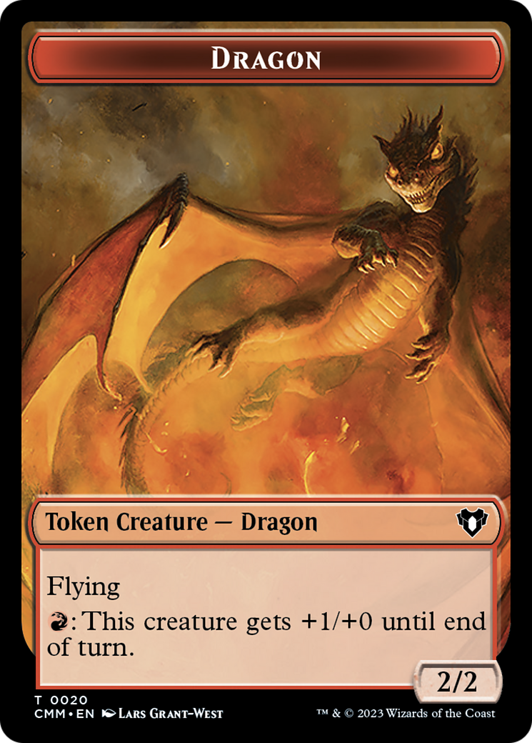 Dragon Token (20) [Commander Masters Tokens] | Tabernacle Games