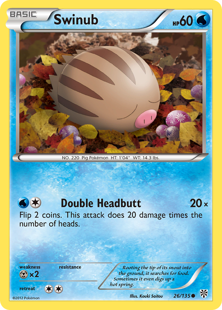 Swinub (26/135) [Black & White: Plasma Storm] | Tabernacle Games