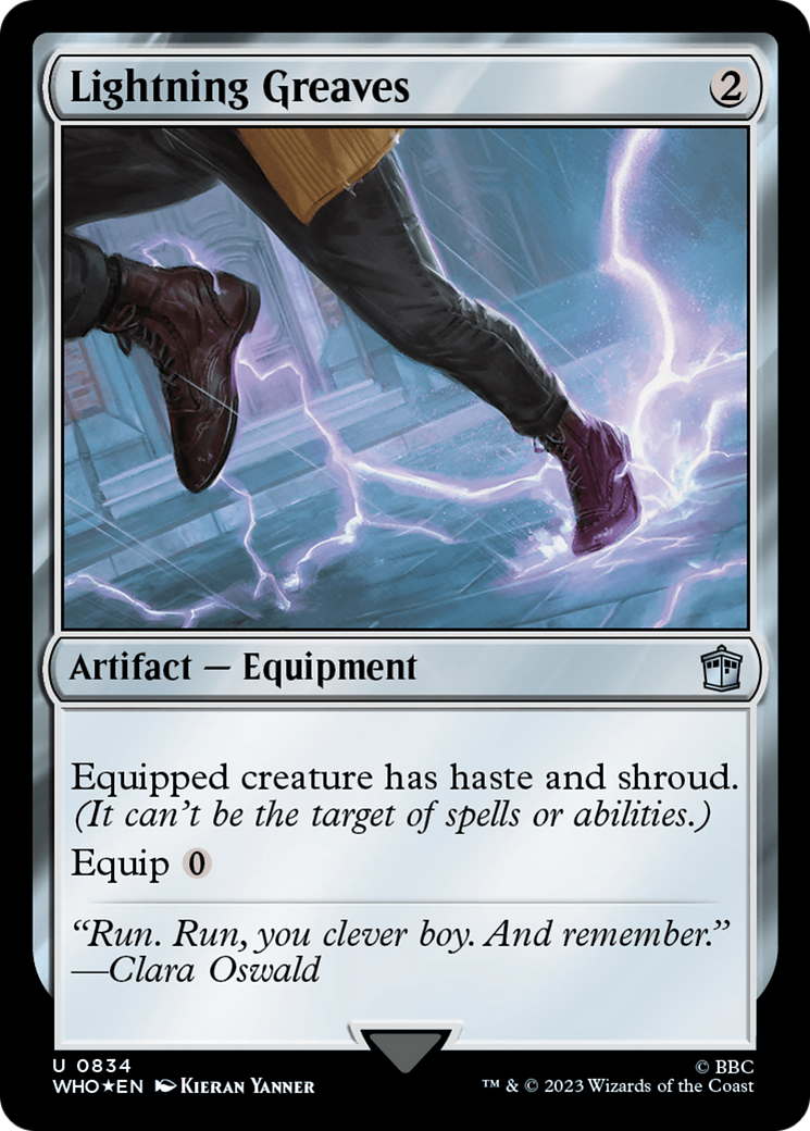 Lightning Greaves (Surge Foil) [Doctor Who] | Tabernacle Games