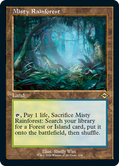 Misty Rainforest (Retro Foil Etched) [Modern Horizons 2] | Tabernacle Games