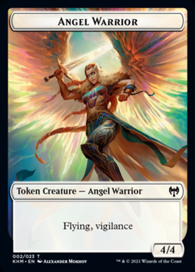 Angel Warrior Token [Kaldheim Tokens] | Tabernacle Games