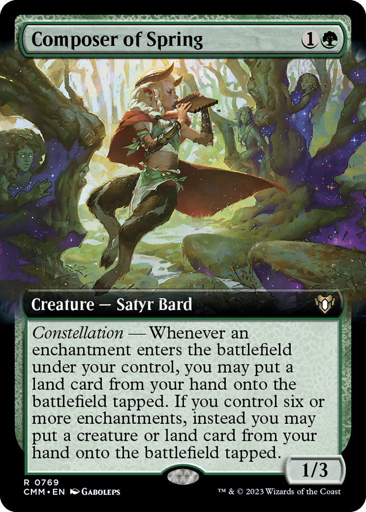 Composer of Spring (Extended Art) [Commander Masters] | Tabernacle Games