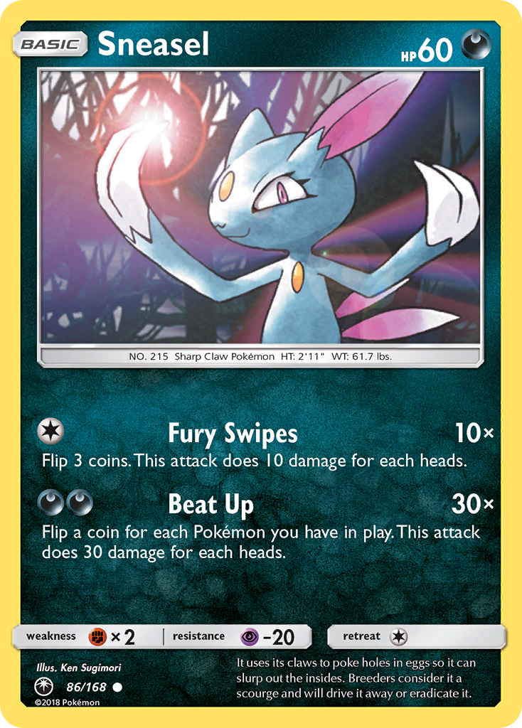 Sneasel (86/168) [Sun & Moon: Celestial Storm] | Tabernacle Games