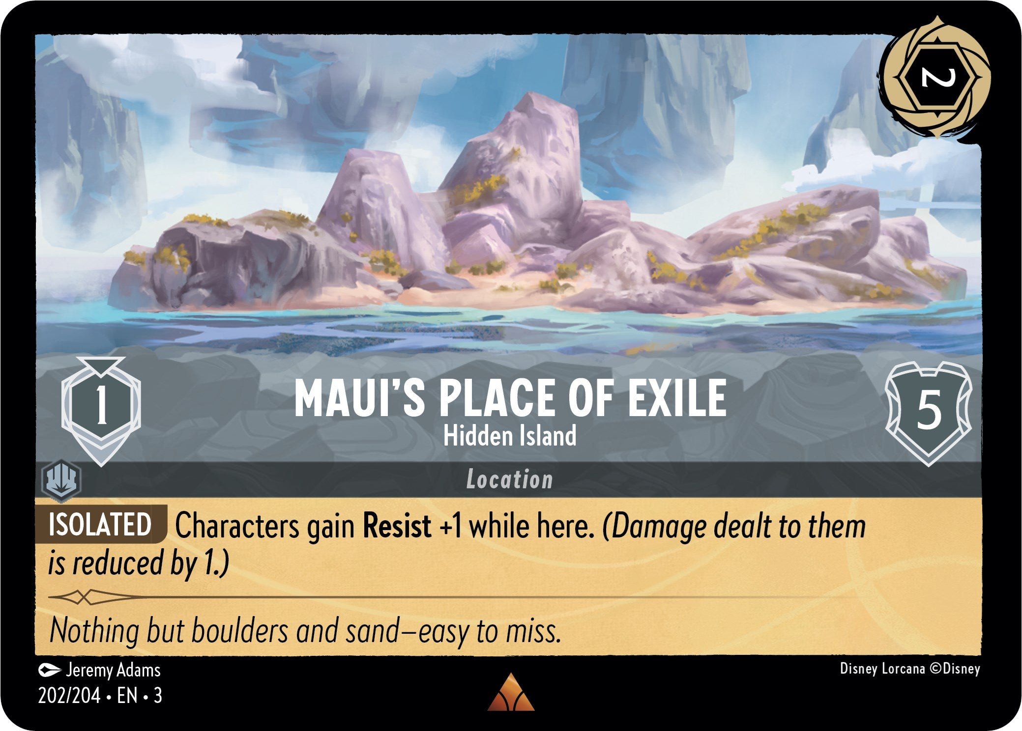 Maui's Place of Exile - Hidden Island (202/204) [Into the Inklands] | Tabernacle Games