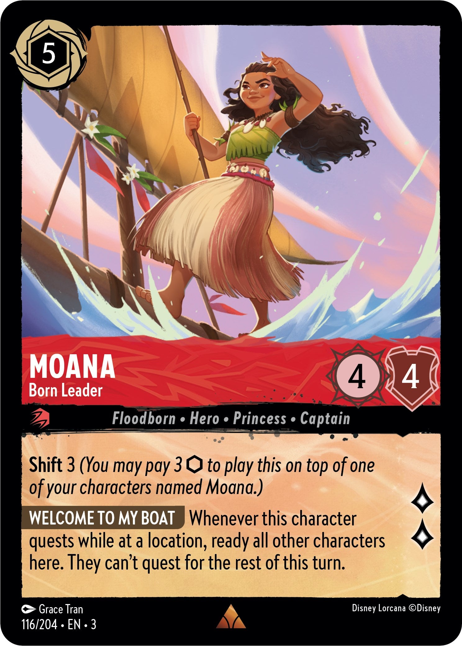 Moana - Born Leader (116/204) [Into the Inklands] | Tabernacle Games