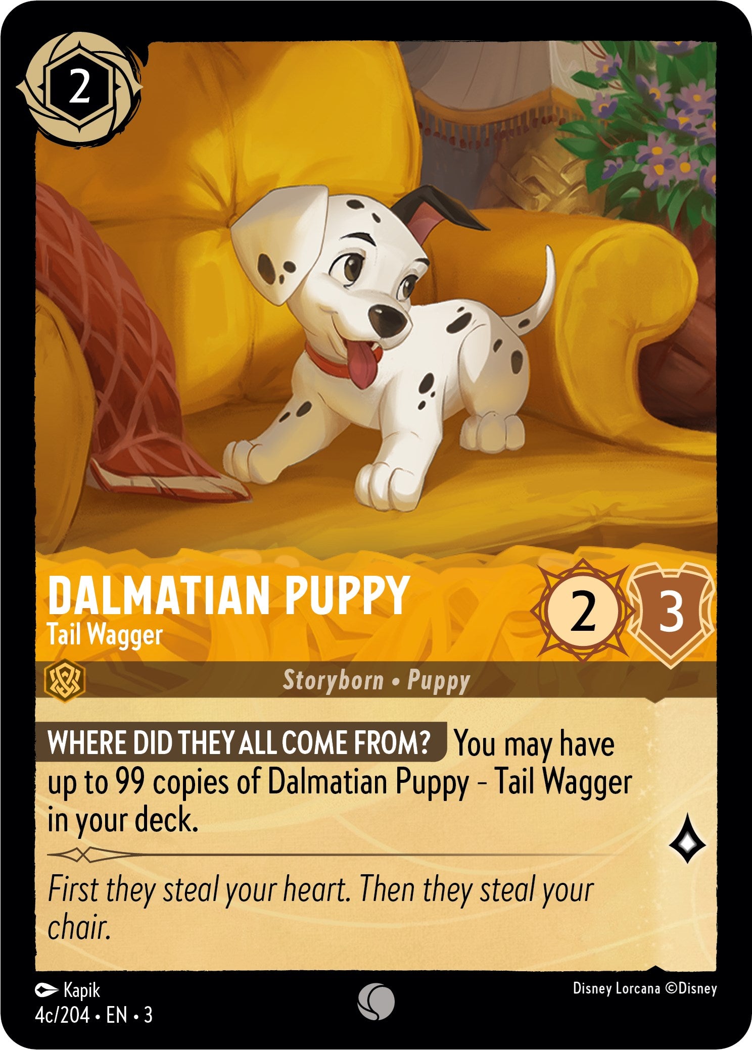 Dalmatian Puppy - Tail Wagger (4c) (4c/204) [Into the Inklands] | Tabernacle Games