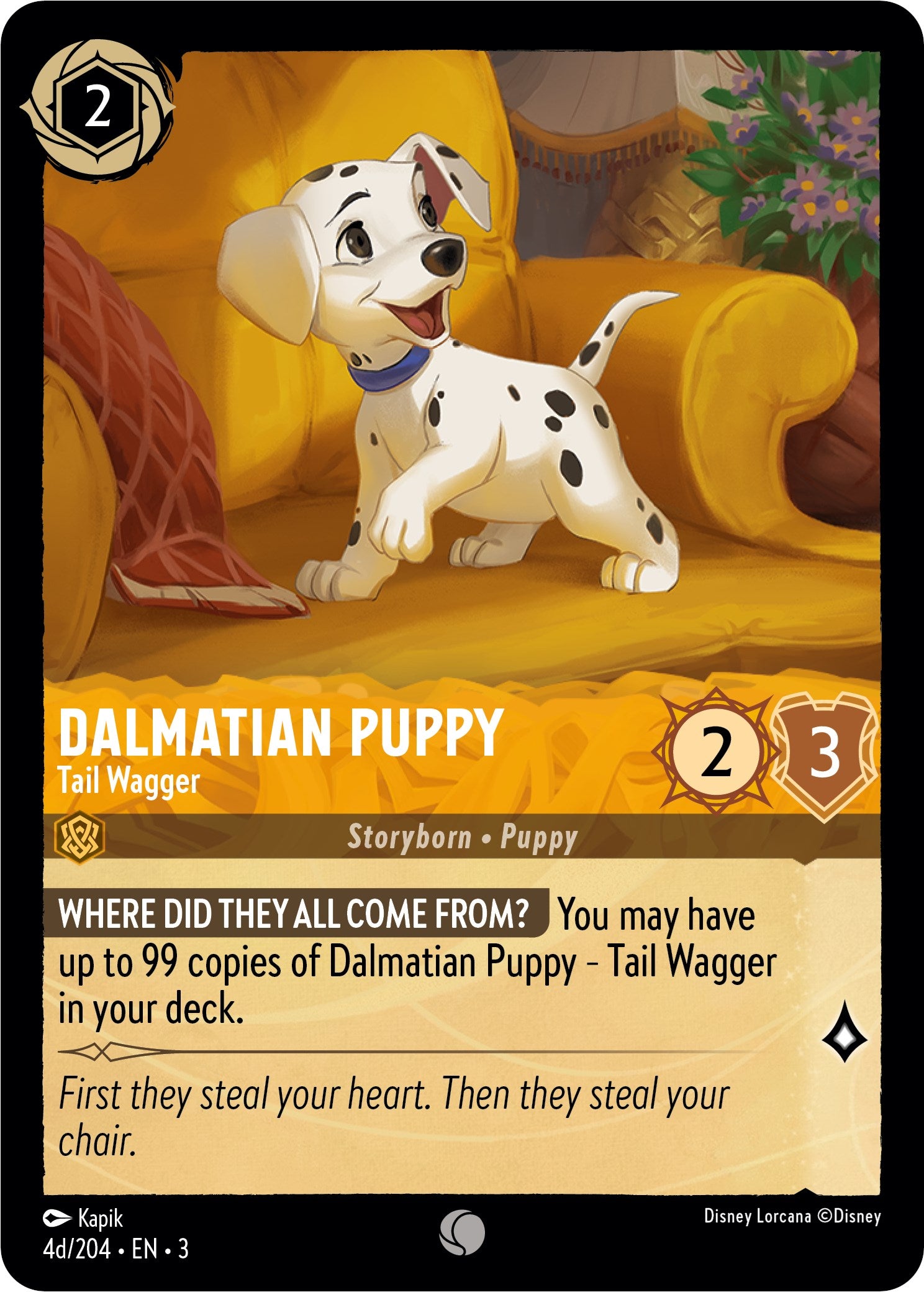 Dalmatian Puppy - Tail Wagger (4d) (4d/204) [Into the Inklands] | Tabernacle Games