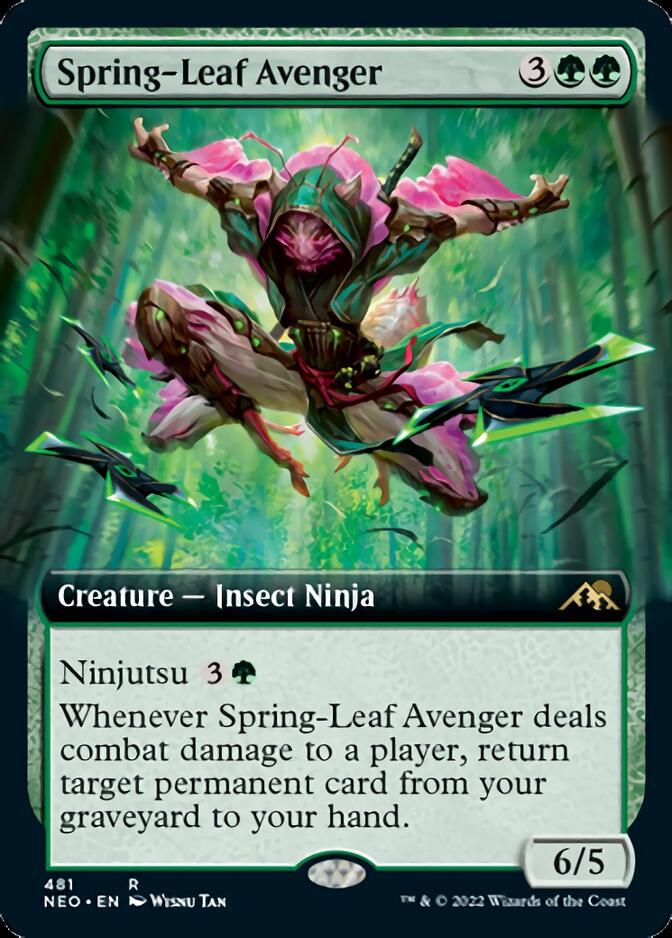 Spring-Leaf Avenger (Extended Art) [Kamigawa: Neon Dynasty] | Tabernacle Games