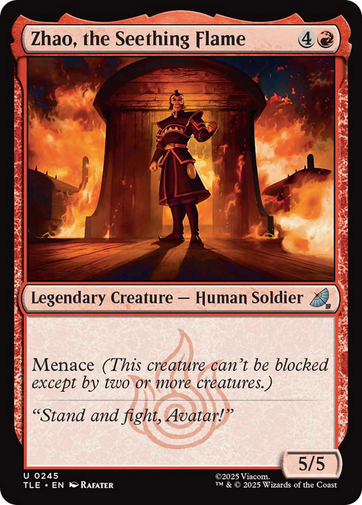 Zhao, the Seething Flame [Avatar: The Last Airbender: Eternal-Legal] | Tabernacle Games