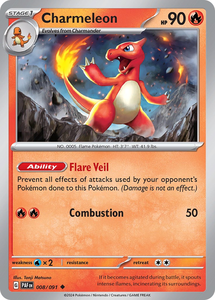 Charmeleon (008/091) [Scarlet & Violet: Paldean Fates] | Tabernacle Games