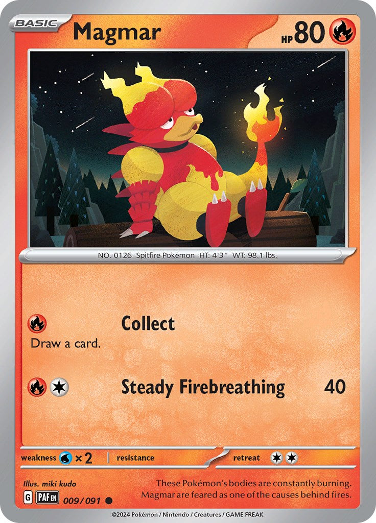 Magmar (009/091) [Scarlet & Violet: Paldean Fates] | Tabernacle Games