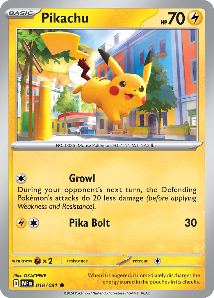 Pikachu (018/091) [Scarlet & Violet: Paldean Fates] | Tabernacle Games