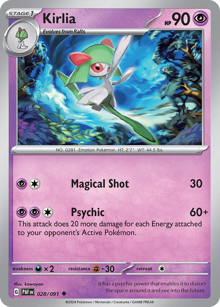 Kirlia (028/091) [Scarlet & Violet: Paldean Fates] | Tabernacle Games