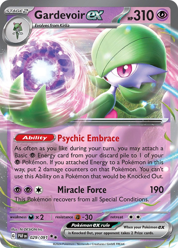 Gardevoir ex (029/091) [Scarlet & Violet: Paldean Fates] | Tabernacle Games