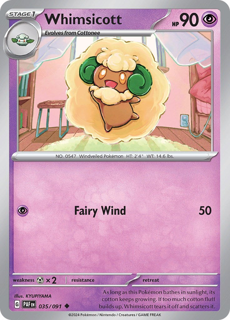 Whimsicott (035/091) [Scarlet & Violet: Paldean Fates] | Tabernacle Games