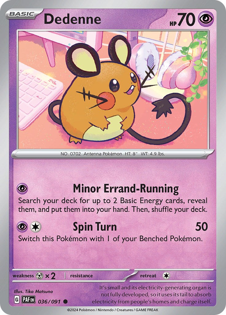 Dedenne (036/091) [Scarlet & Violet: Paldean Fates] | Tabernacle Games