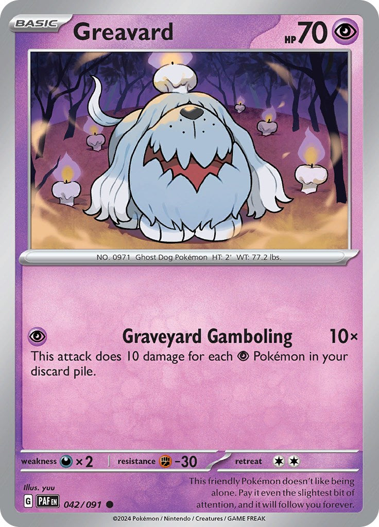 Greavard (042/091) [Scarlet & Violet: Paldean Fates] | Tabernacle Games