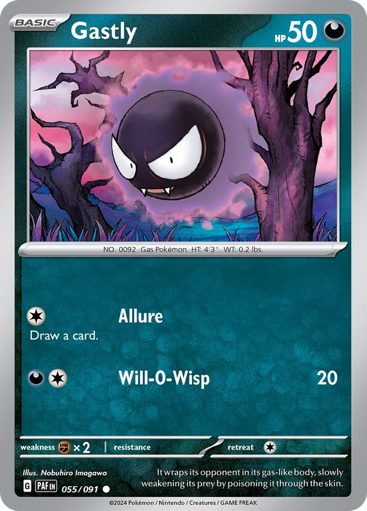 Gastly (055/091) [Scarlet & Violet: Paldean Fates] | Tabernacle Games