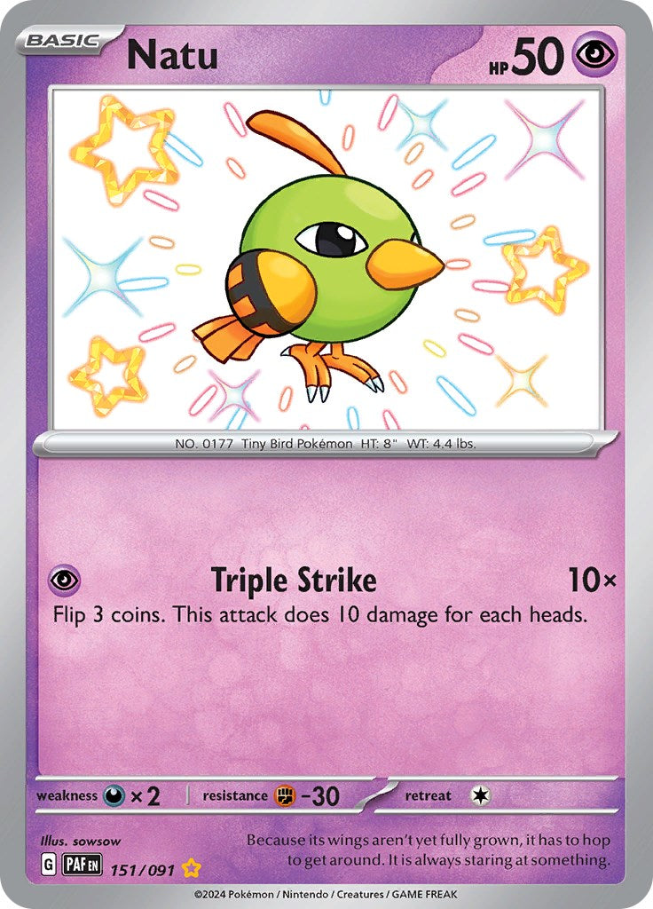 Natu (151/091) [Scarlet & Violet: Paldean Fates] | Tabernacle Games