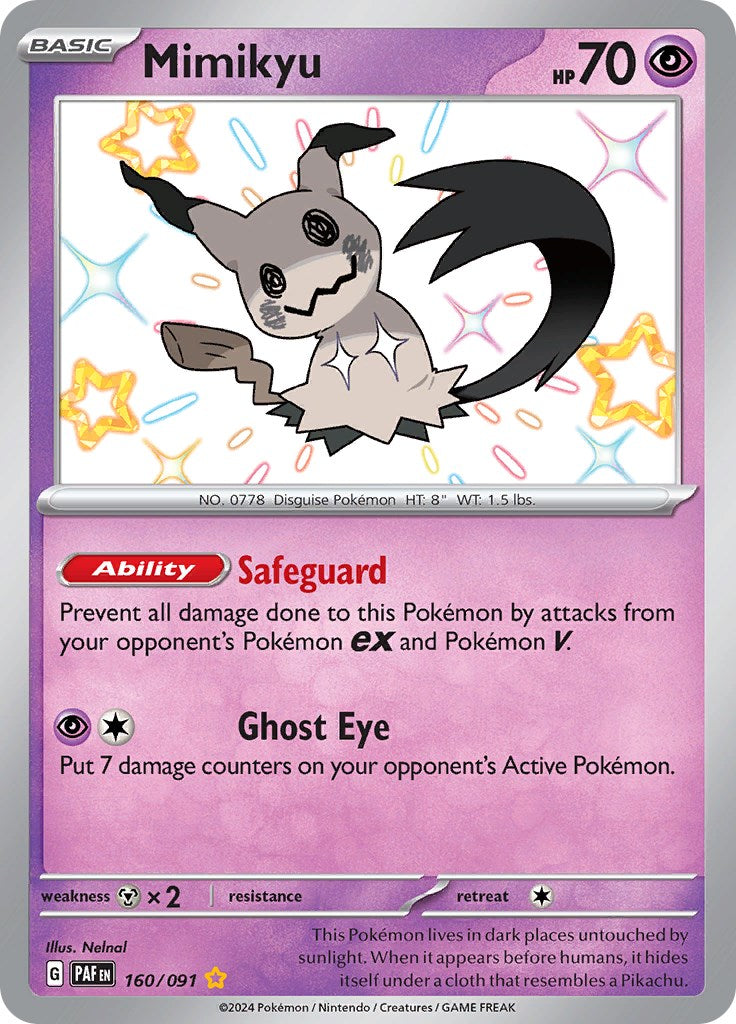 Mimikyu -160/091 [Scarlet & Violet: Paldean Fates] | Tabernacle Games