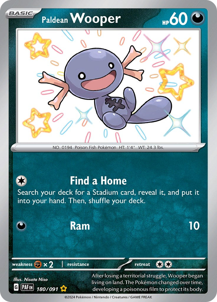 Paldean Wooper (180/091) [Scarlet & Violet: Paldean Fates] | Tabernacle Games